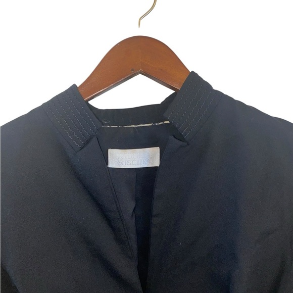 Vtg Y2K Badgley Mischka Black Mock Neck Asian influence blazer Taylored fit - Picture 11 of 16